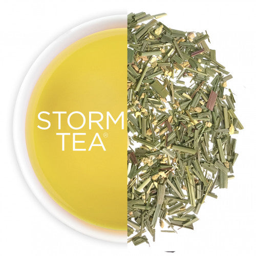 HANDCRAFTED SRI LANKAN LEMONGRASS AND GINGER LOOSE LEAF TEA, 60g cardboard caddy